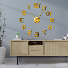 Giant Wall Clock Upside Down Digits My Wall Clock