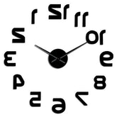 Giant Wall Clock Upside Down Digits My Wall Clock