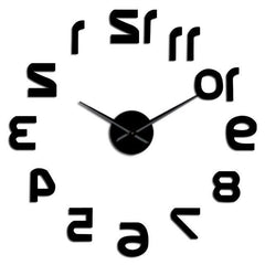 Giant Wall Clock Upside Down Digits My Wall Clock