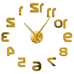Giant Wall Clock Upside Down Digits My Wall Clock