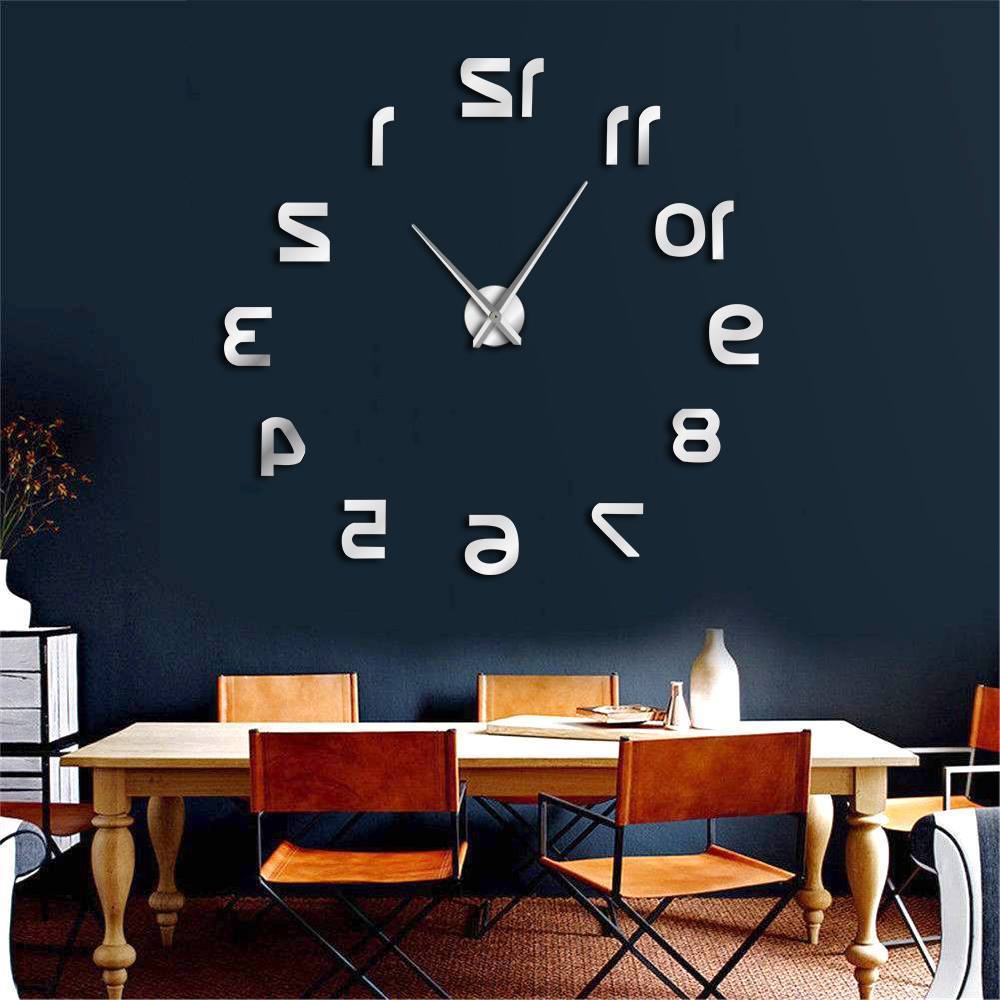 Giant Wall Clock Upside Down Digits My Wall Clock
