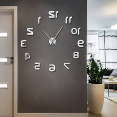 Giant Wall Clock Upside Down Digits My Wall Clock