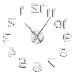 Giant Wall Clock Upside Down Digits My Wall Clock