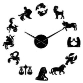 Giant Wall Clock Zodiac Signs My Wall Clock