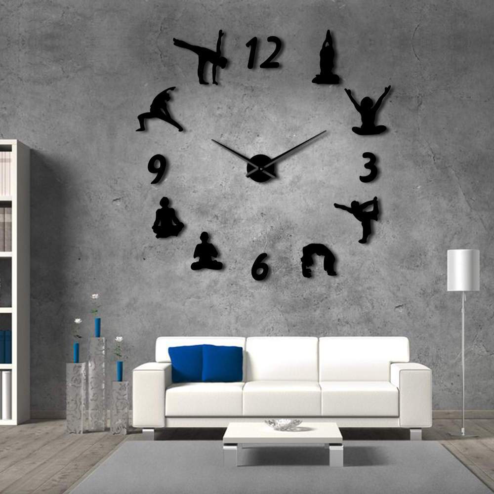 Giant Yoga Wall Clock My Wall Clock