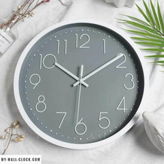 Grey Circle Modern Clock My Wall Clock