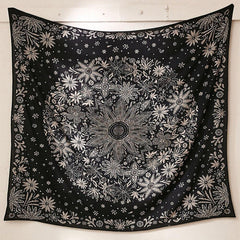 Hippie Mandala Flowered Wall Hangings My Wall Clock