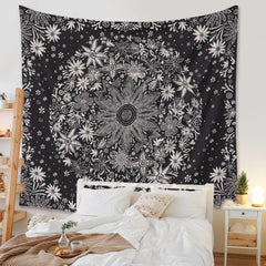 Hippie Mandala Flowered Wall Hangings My Wall Clock