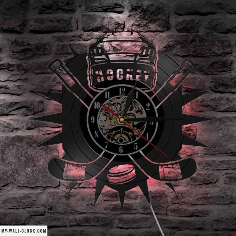 Hockey Vinyl Clock My Wall Clock
