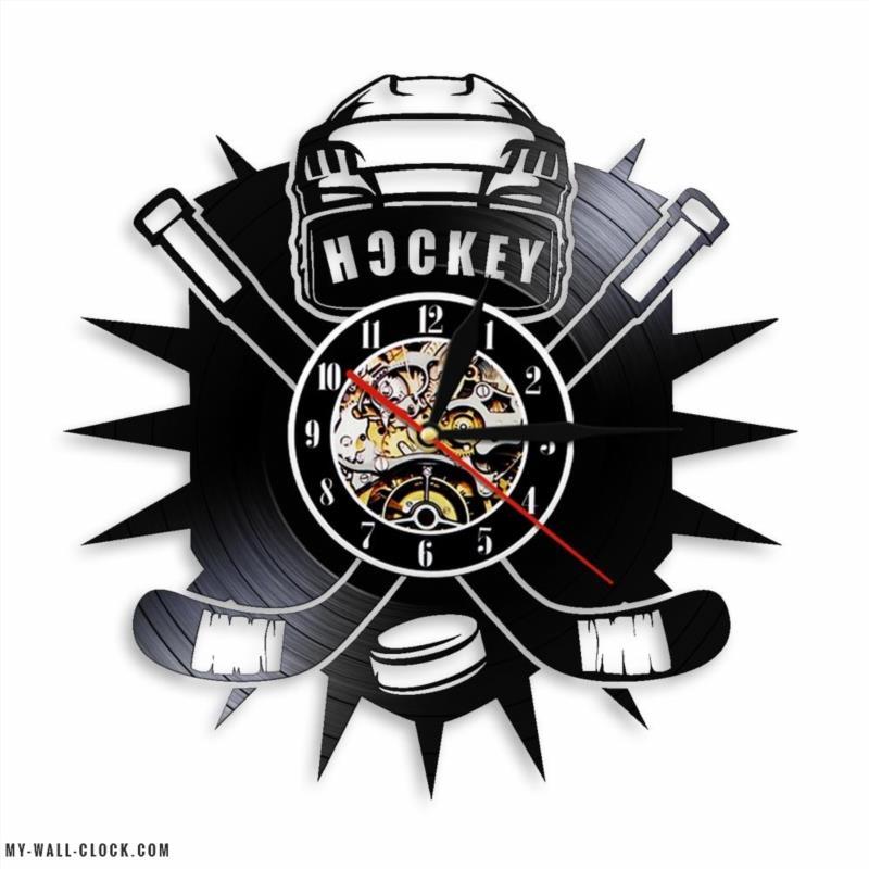 Hockey Vinyl Clock My Wall Clock