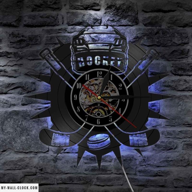 Hockey Vinyl Clock My Wall Clock