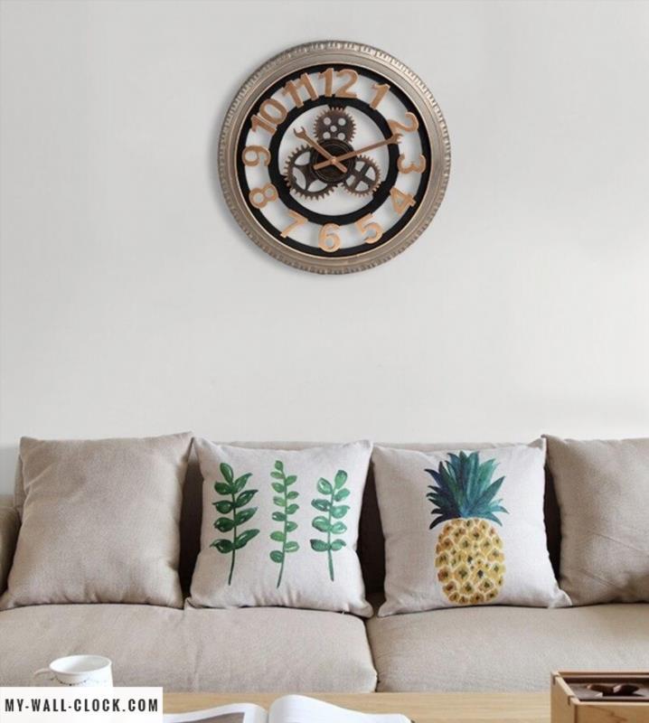 Industrial Clock Large Tire My Wall Clock