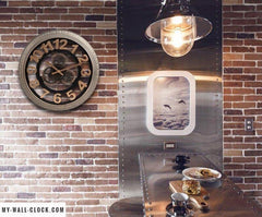 Industrial Clock Large Tire My Wall Clock