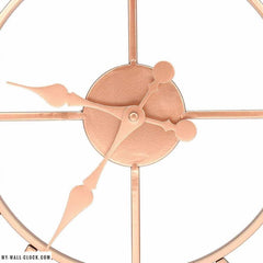 Industrial Clock Pink Gold My Wall Clock
