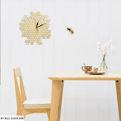 Industrial Clock Sight-Glass Wood My Wall Clock