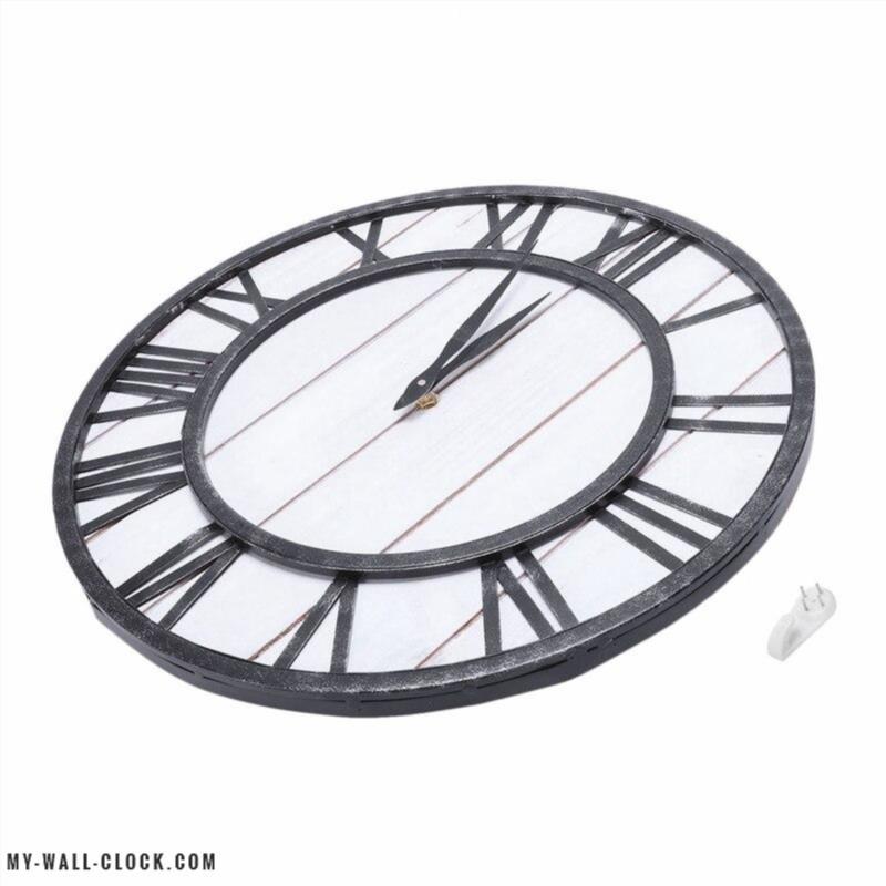 Industrial Clock Wood and Metal My Wall Clock