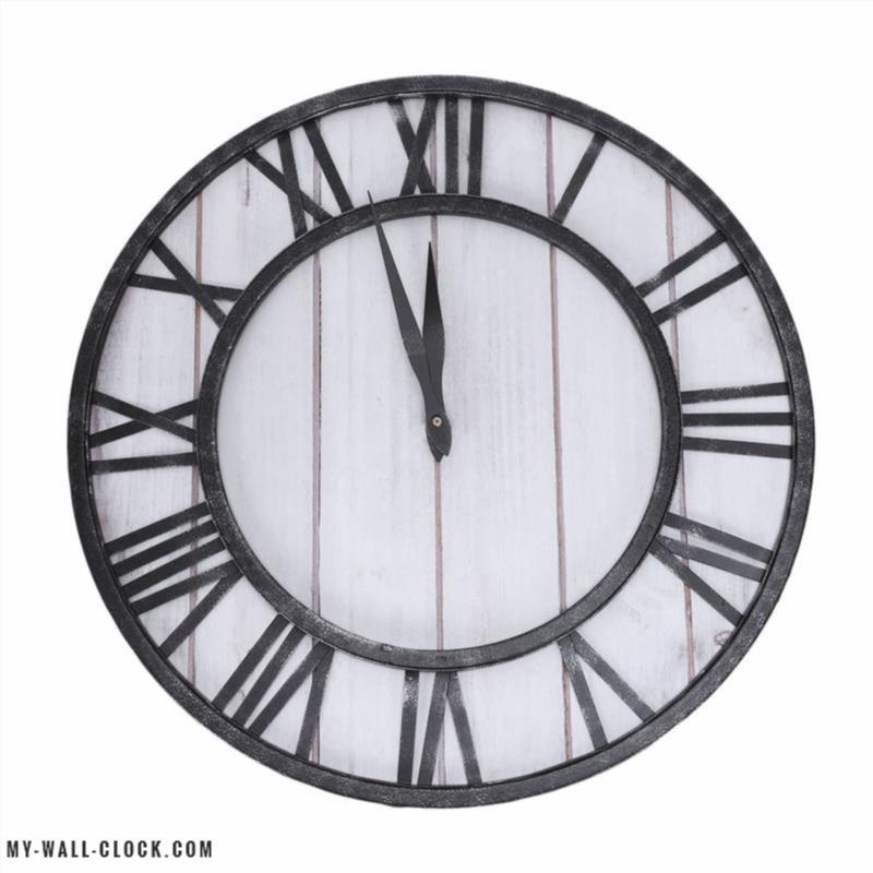 Industrial Clock Wood and Metal My Wall Clock