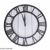 Industrial Clock Wood and Metal My Wall Clock