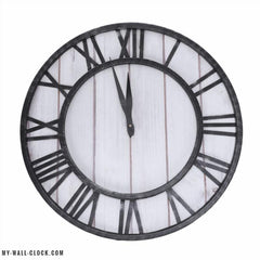 Industrial Clock Wood and Metal My Wall Clock