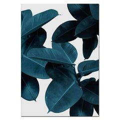 LEAF PINK SCANDINAVIAN PAINTING My Wall Clock