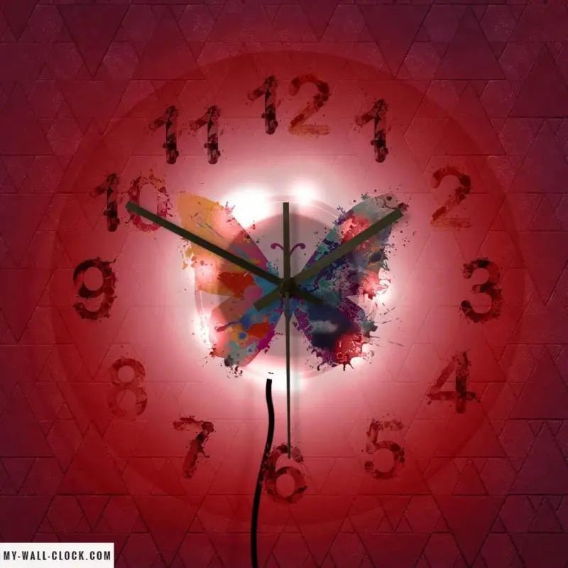 LED Butterfly Clock My Wall Clock