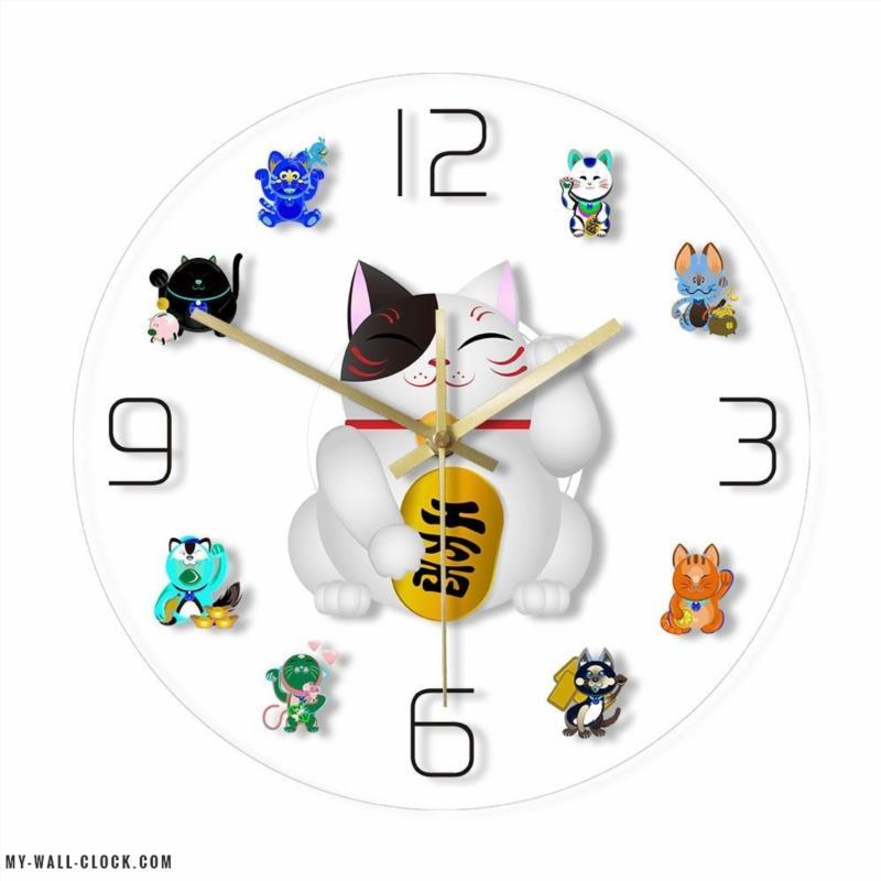 LED Clock Cat of Fortune My Wall Clock