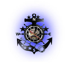 LED Clock Ship Anchor My Wall Clock