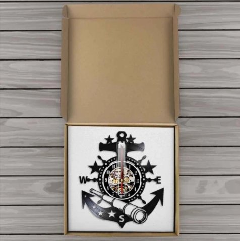 LED Clock Ship Anchor My Wall Clock