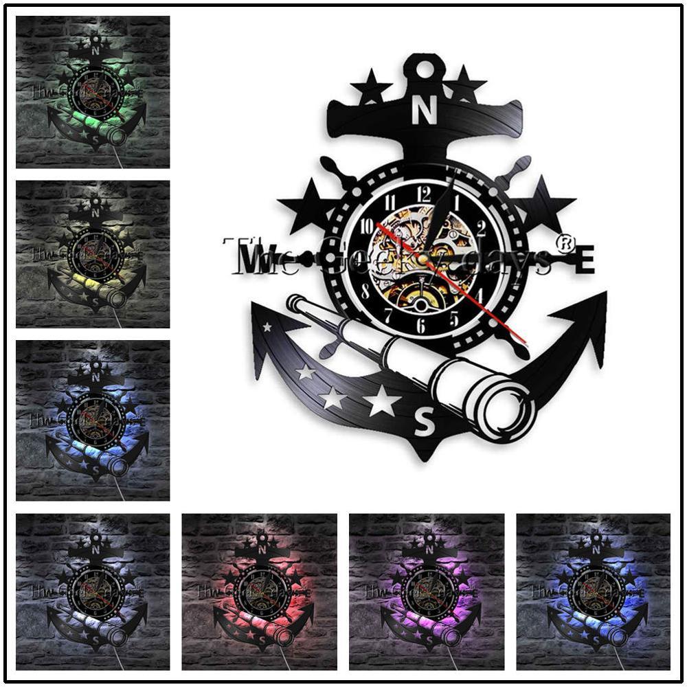 LED Clock Ship Anchor My Wall Clock