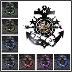 LED Clock Ship Anchor My Wall Clock