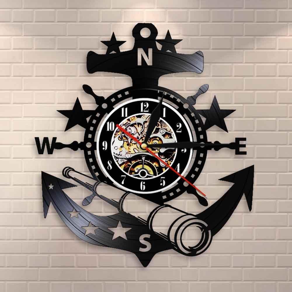 LED Clock Ship Anchor My Wall Clock