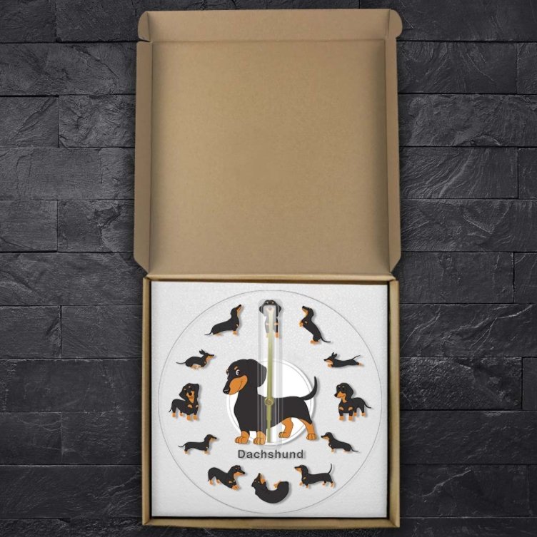 LED Dachshund Clock My Wall Clock