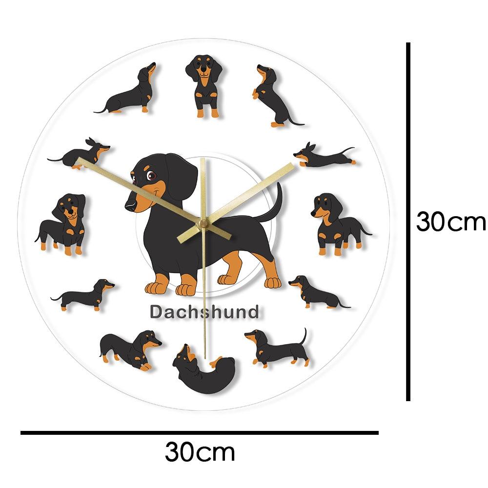 LED Dachshund Clock My Wall Clock