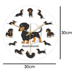 LED Dachshund Clock My Wall Clock