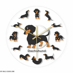 LED Dachshund Clock My Wall Clock
