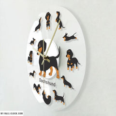 LED Dachshund Clock My Wall Clock