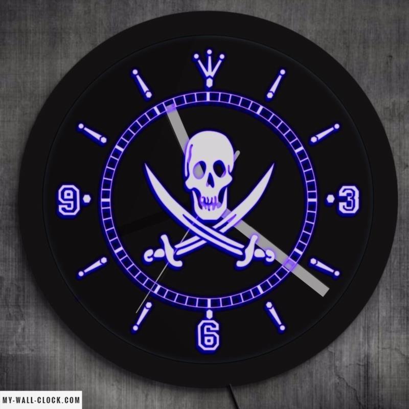 LED Pirate Clock My Wall Clock