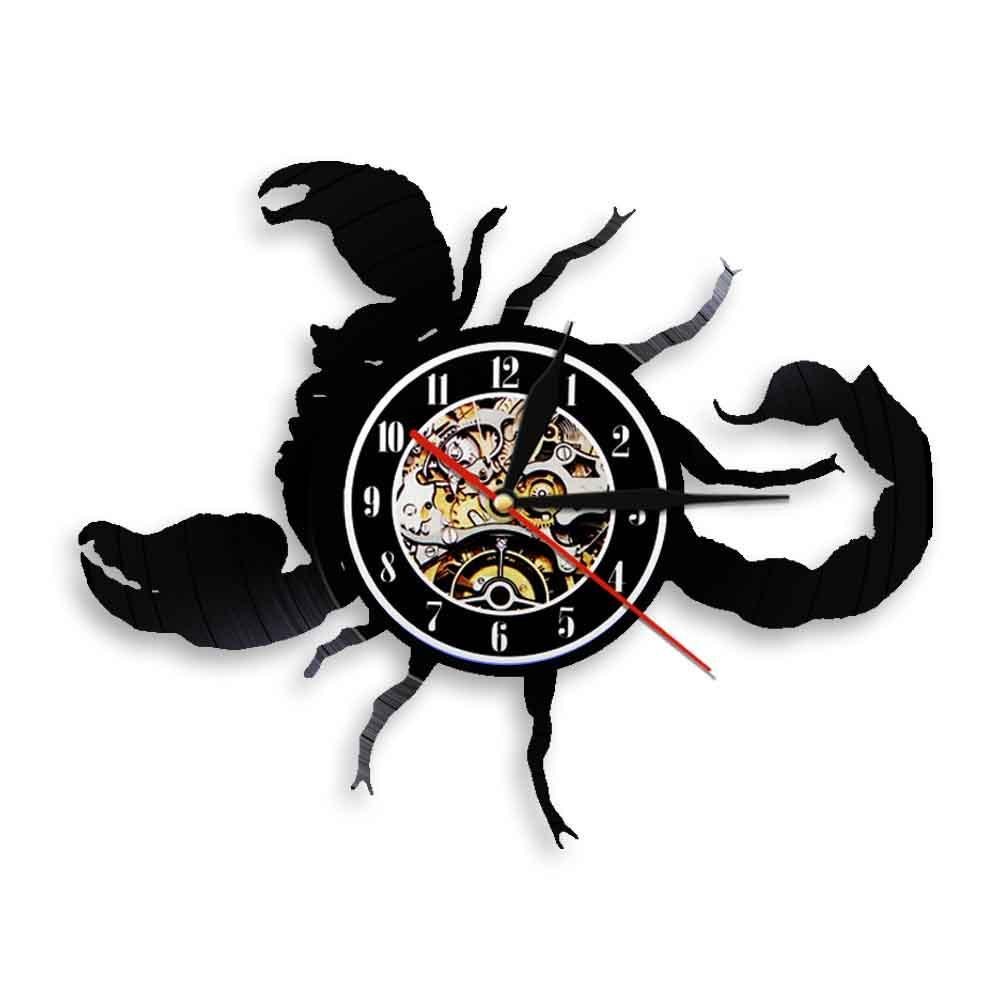 LED Wall Clock Venomous Scorpion My Wall Clock