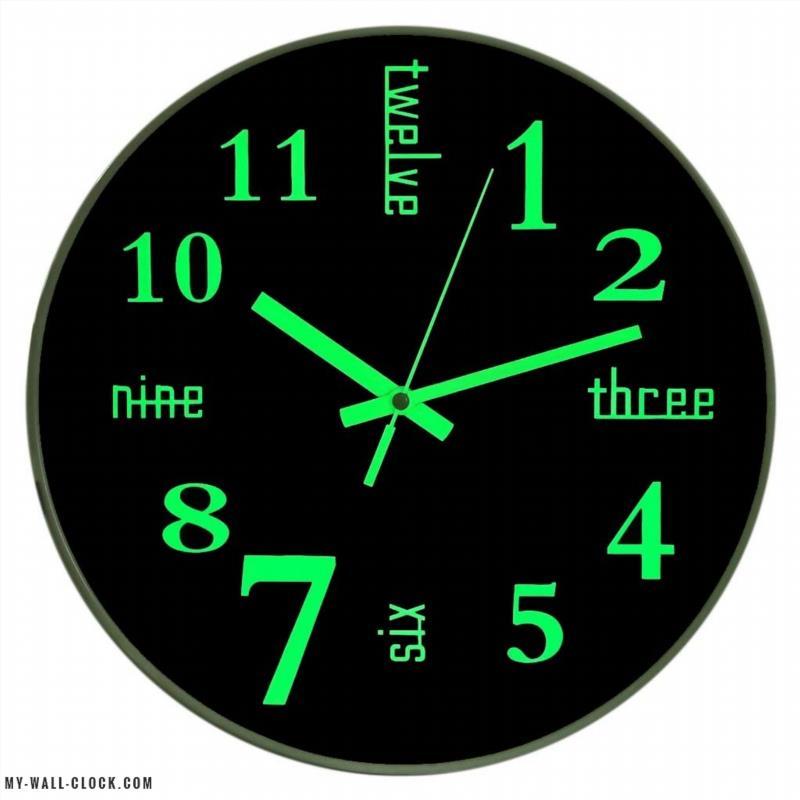 Luminous Clock Elegant Design My Wall Clock