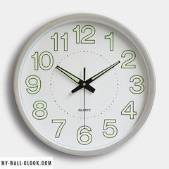 Luminous Clock Shiny Metal My Wall Clock