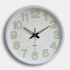Luminous Clock Shiny Metal My Wall Clock