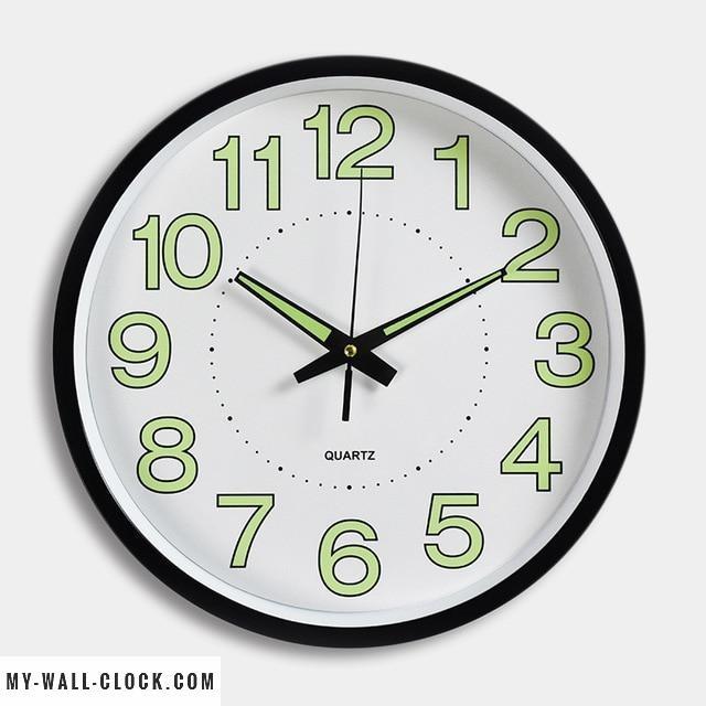 Luminous Clock Shiny Metal My Wall Clock