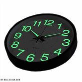 Luminous Clock Shiny Metal My Wall Clock