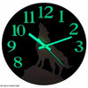 Luminous Howling Wolf Clock My Wall Clock