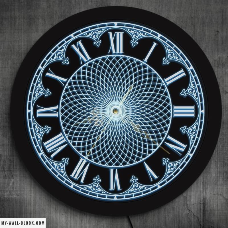 Mandala LED Clock My Wall Clock