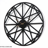 Metal Clock Black Star My Wall Clock