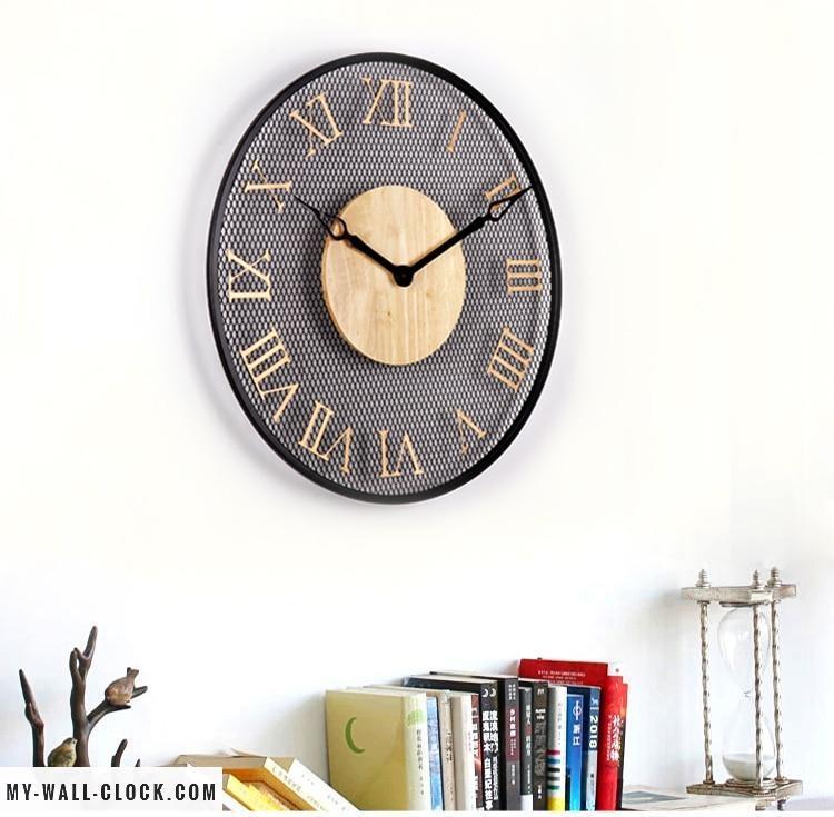 Metal Clock Grid Effect My Wall Clock