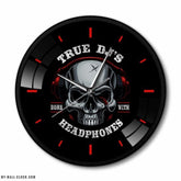 Black Metal Skull Wall Clock My Wall Clock