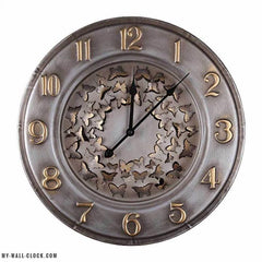 Metal Clock Small Butterflies My Wall Clock