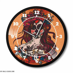 Metal Day of the Dead Clock My Wall Clock